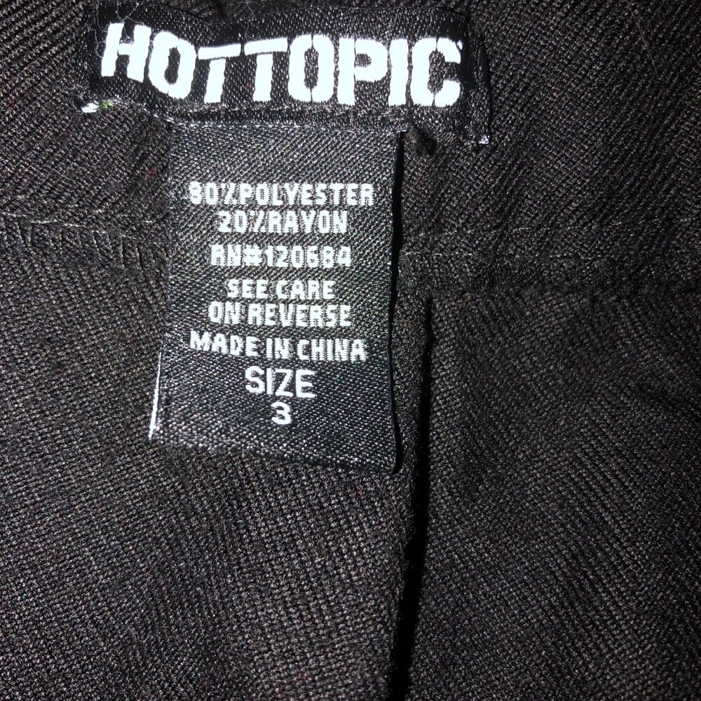 Hot Topic Black Emo Skater Skirt - Picture 2 of 3